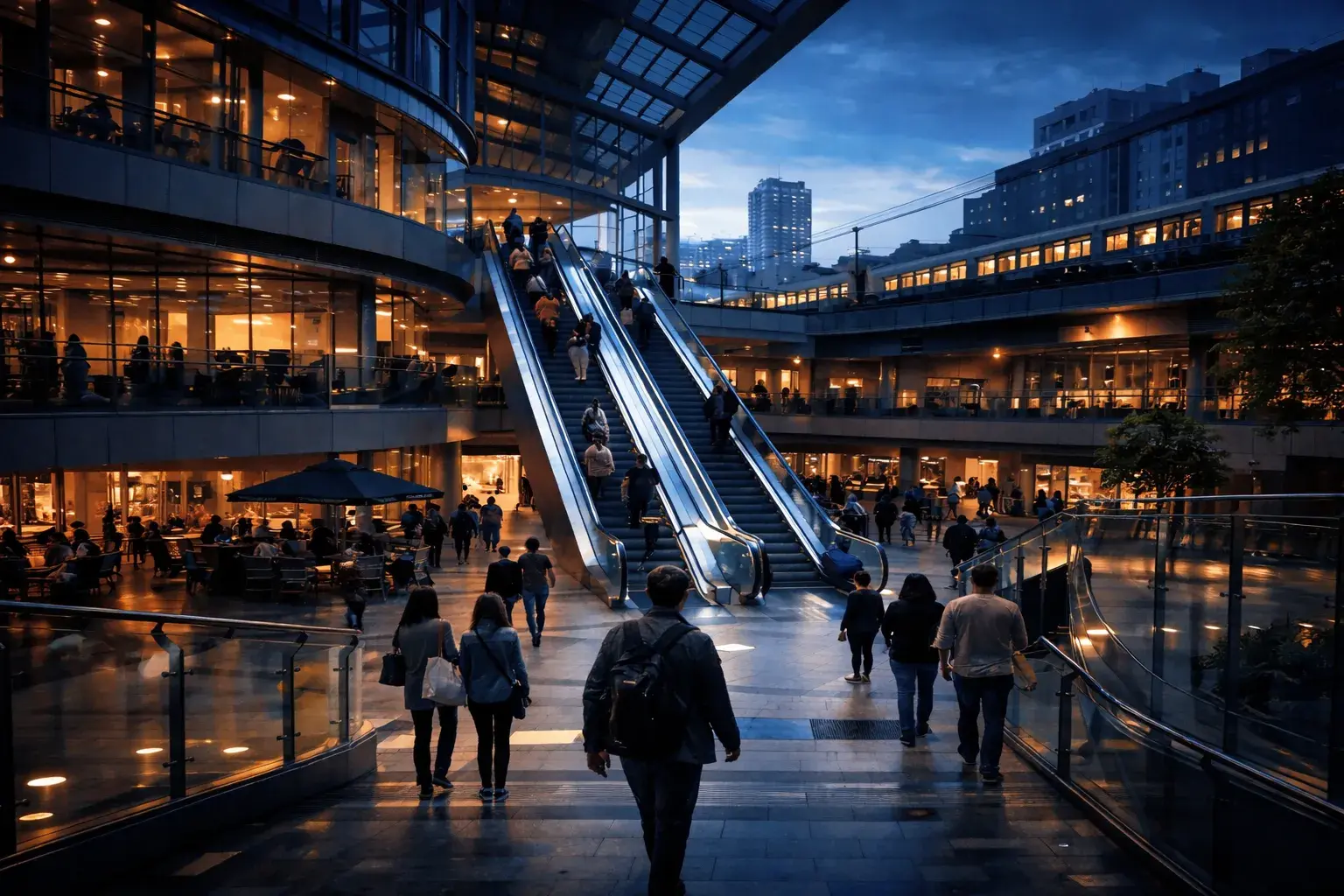 Obchodn&iacute; centra, veřejn&aacute; infrastruktura